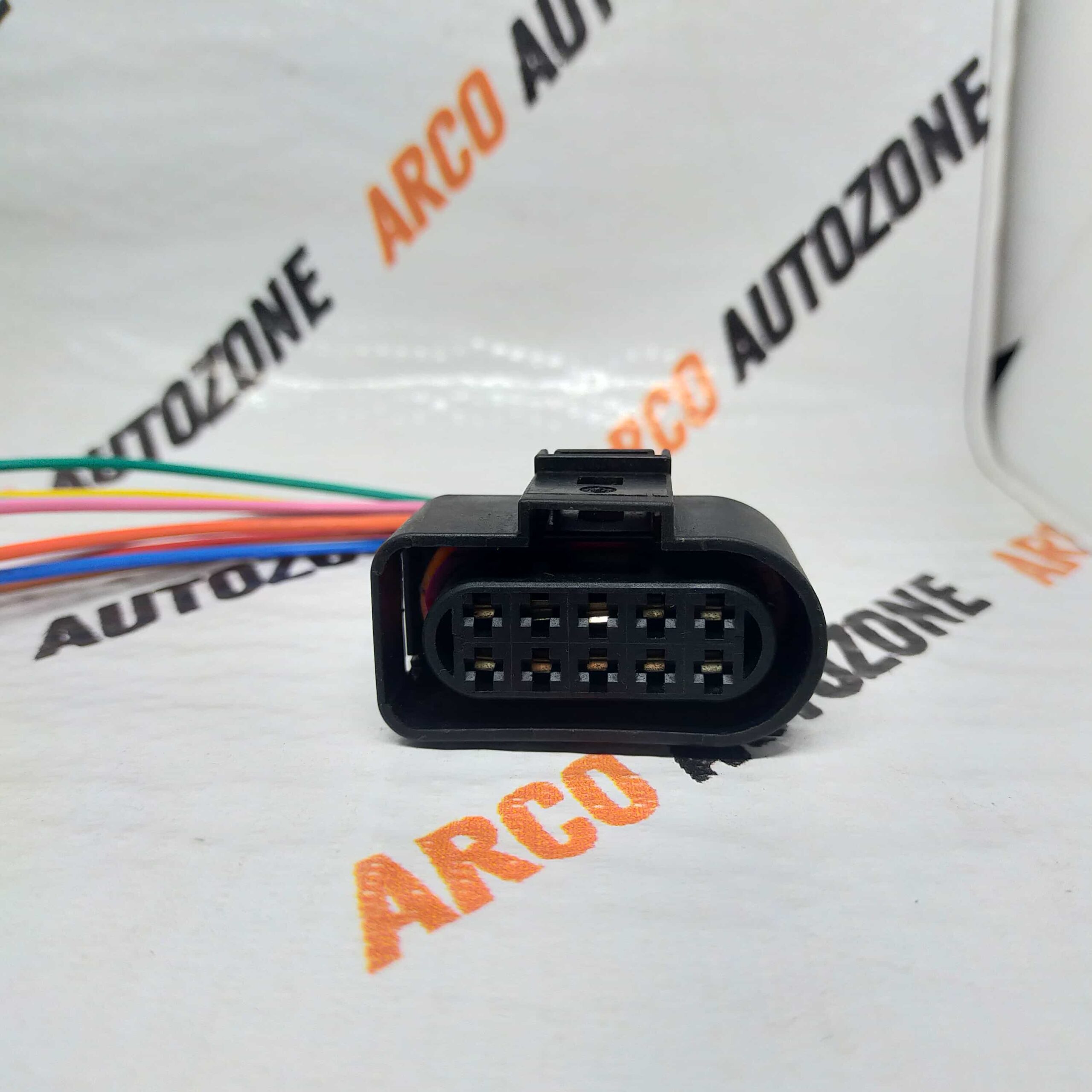 ELECTRONIC COMPONENTS WIRING HARNESS COUPLER HEADLIGHT POLO VENTO RAPID 10 PIN 1J0973735
