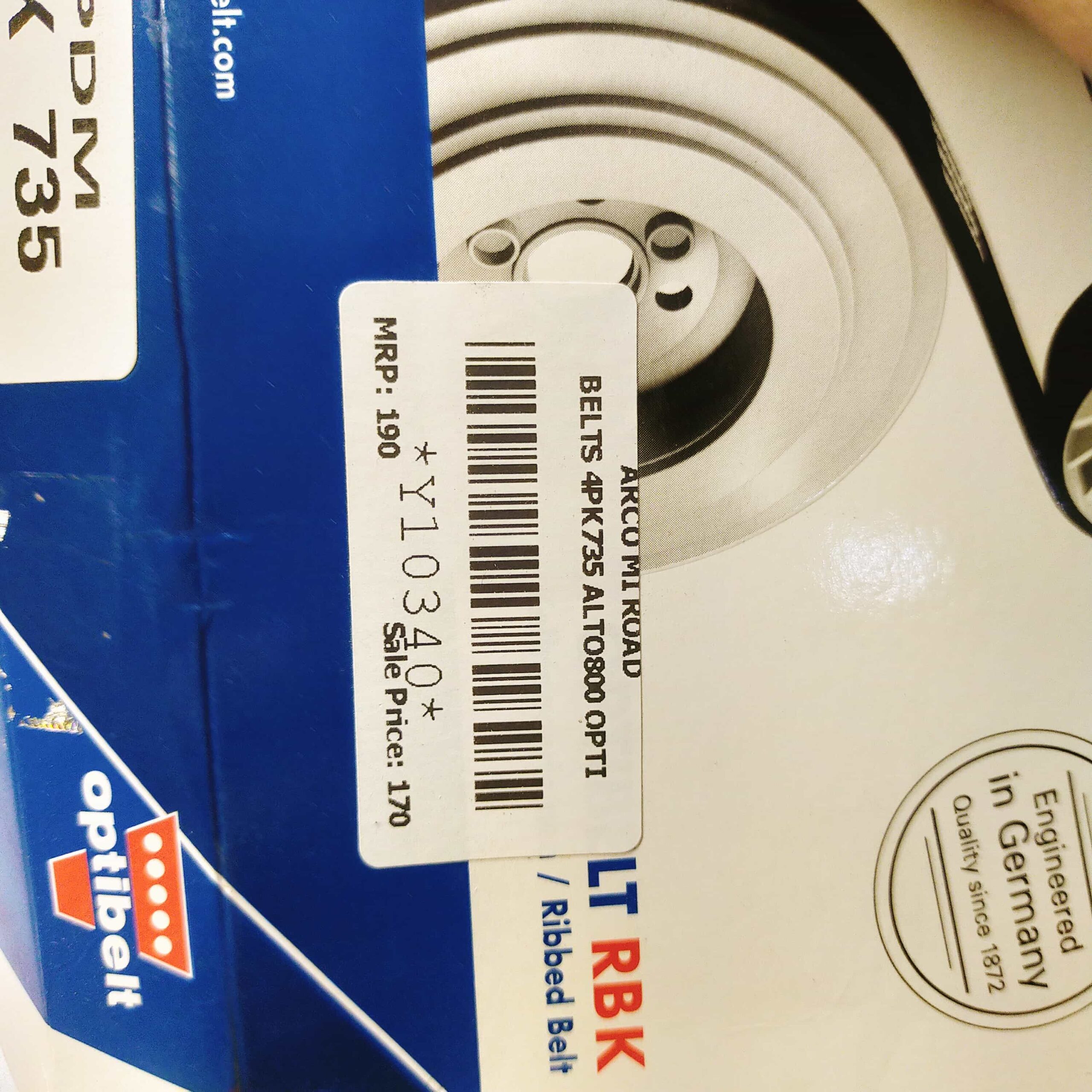 BELTS 4PK735 ALTO800 OPTI