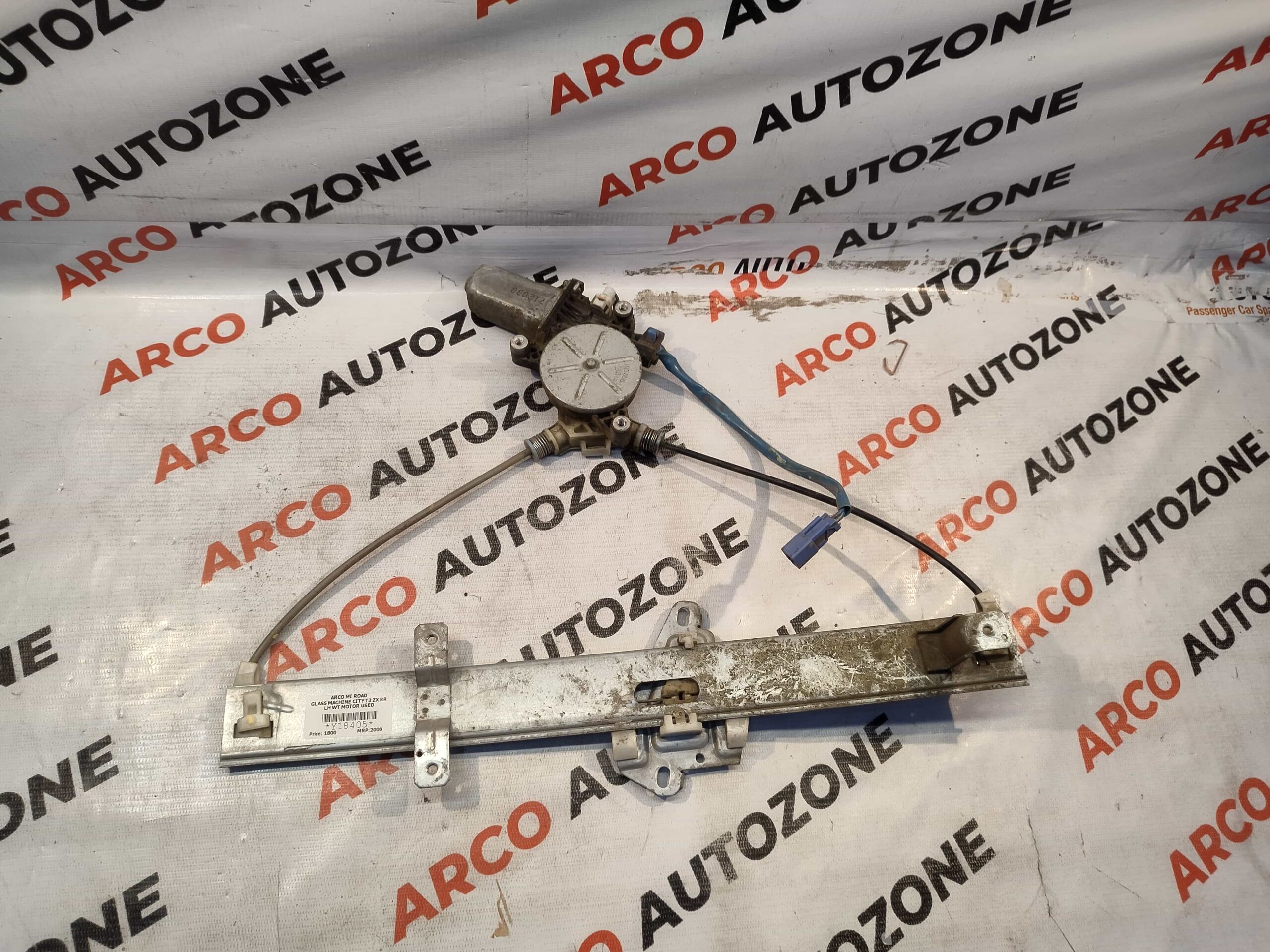 GLASS MACHINE CITY T3 ZX REAR LEFT WITH MOTOR USED