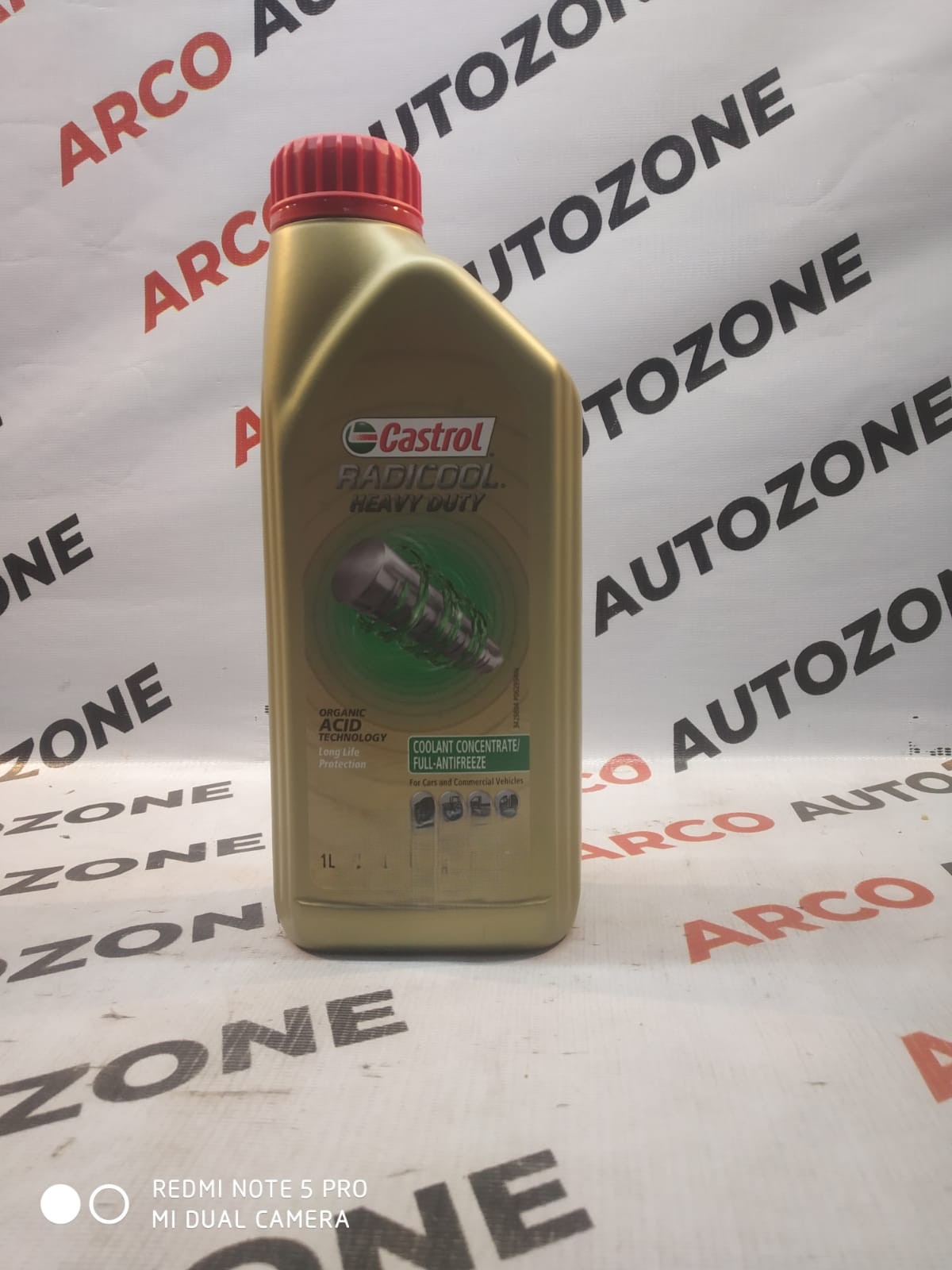 COOLANT CASTROL GREEN 1L RADICOOL HEAVY DUTY OAT 3429804